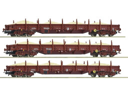 Roco Sada 3 ks nákladních vagónů s pískem DR - 77042